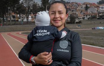 Glenda Morejón, marchista, maternidad, Victoria, Marlon Pesántez, entrenador y esposo