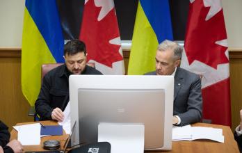 Mark Carney y Volodímir Zelenski