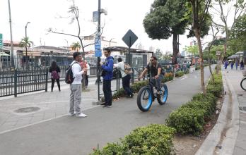 ciclovía en la Universidad de Guayaquil