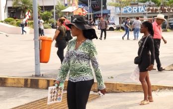Migrantes en Tapachula, en el estado de Chiapas (México).