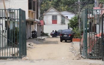 rejas en peatonal de Samanes 1