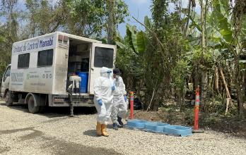 Implementación de bioseguridad en parroquia La Iberia