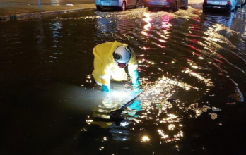 Calles inundadas en Guayaquil