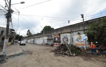 pared entre Ceibos Norte y Mapasingue Oeste