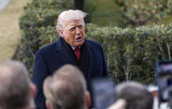 El presidente estadounidense, Donald Trump, Davos.