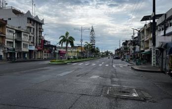 calles vacías de El Triunfo