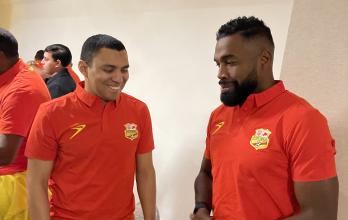 Jefferson Montero y Gabriel Achilier defendieron el equipo Leyendas del Morelia.