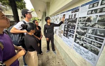 Estudiantes exposiciones.