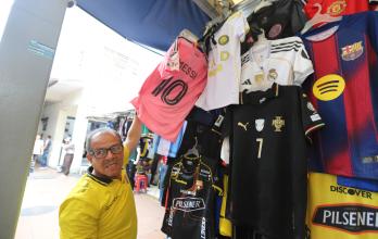 Pedro Loor, comerciante, Bahía, camisetas de Messi, Inter Miami, Barcelona SC