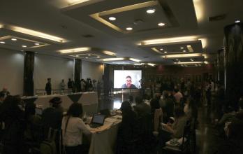 El juez anticorrupción Carlos Serrano compareció ante la Comisión de Fiscalización el 6 de febrero de 2026.