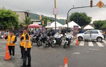 policías en avenida Barcelona