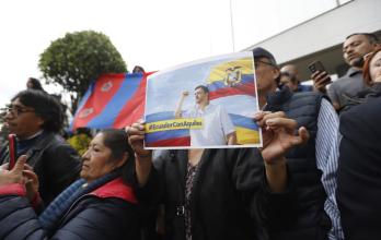 Simpatizantes del alcalde Aquiles Álvarez