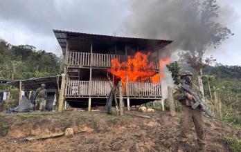 La intervención se produjo un enfrentamiento armado que se extendió por aproximadamente 15 minutos.
