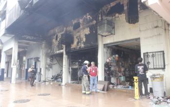 Incendio en el centro de Guayaquil