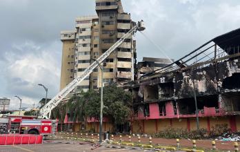 Incendio en el centro de Guayaquil