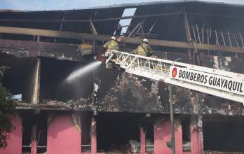 Incendio en el centro de Guayaquil