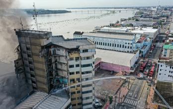 incendio en torres del Multicomercio