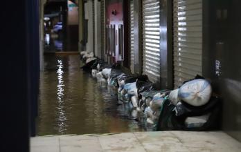 locales en inundaciones de Milagro