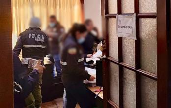El allanamiento a la sede de la Revolución Ciudadana en Quito ocurrió este 28 de febrero de 2026.