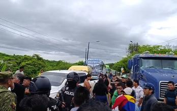 El cierre de la Ruta del Spondylus se dio en la mañana de este domingo en la zona norte peninsular por el colapso del alcantarillado sanitario debido a las lluvias