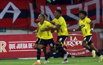 Jandry Gómez anotó el gol del empate para Barcelona SC frente a Deportivo Cuenca.