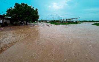 Así lucian la mañana de este martes las poblaciones de la parroquia Colonche en donde el invierno golpeó con gran fuerza
