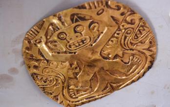 pieza descubierta en la zona arqueológica de El Caño