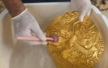 pieza descubierta en la zona arqueológica de El Caño,