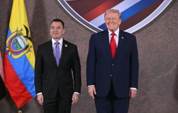 DANIEL NOBOA DONALD TRUMP ESCUDO DE LAS AMERICAS