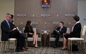 Daniel Noboa se reune con Kristi Noem