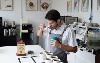 Jonathan Dávila campeón de cata de café en Ecuador