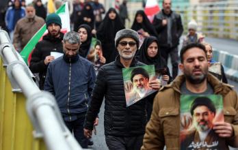 retratos del Líder Supremo iraní, Mojtaba Jameneí,