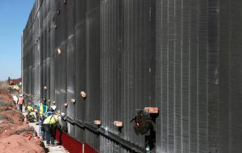 muro fronterizo entre El Paso y Ciudad Juárez