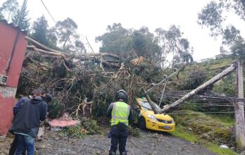 emergencia por lluvias en Quito