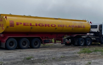 tanquero con gasolina