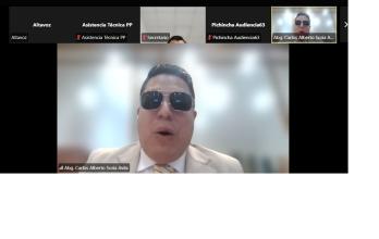 El abogado Carlos Soria es el defensor del asambleísta Raúl Chávez. La Fiscalía solicitó vincular al legislador a la investigación por el caso Goleada.