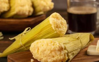 Las tradicionales humitas de choclo.