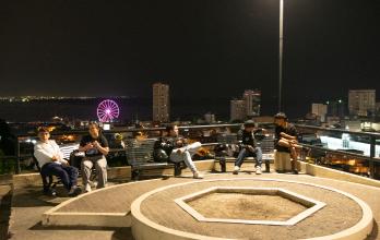 plazoleta mirador en cerro del Carmen