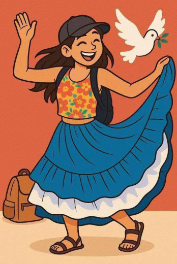 Daniela Figueroa caricatura sicariato Universidad Santa Elena 18 may 25 JL