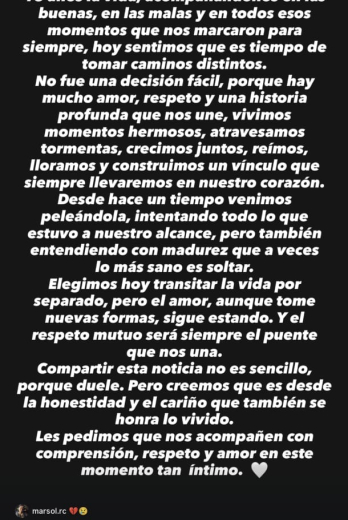 Palabras de Nico Vázquez