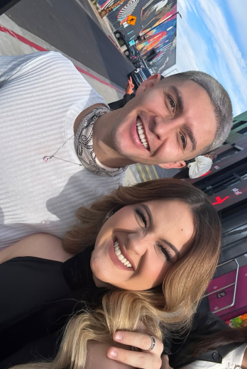 Mar Rendón y Álex Ponce en Las Vegas.