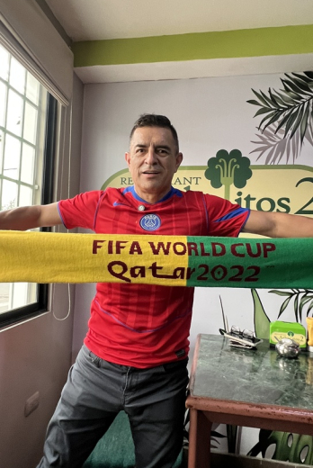 Bustamante va por su cuarto Mundial de fútbol.