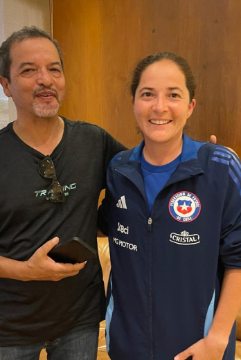 Los Arauz, Vanessa y su padre Jorge en Guayaquil.