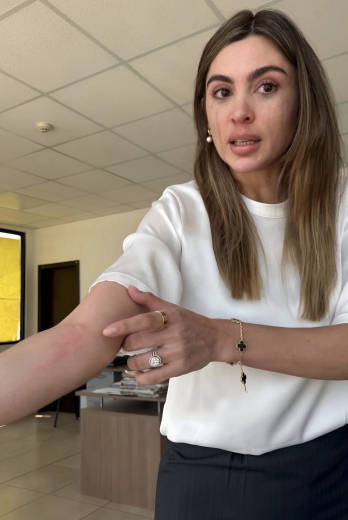 Krysthel Chuchuca es una empresaria que denunció agresión.