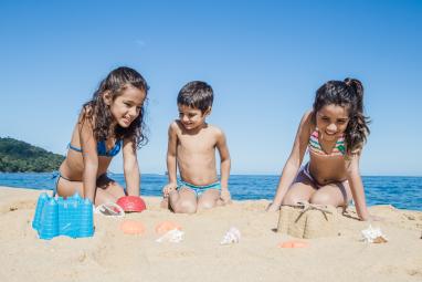 Niños en la playa