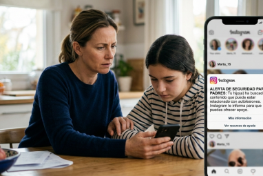IMAGEN REFERENCIAL. Instagram enviará alertas a padres si detecta búsquedas de autolesión en menores.