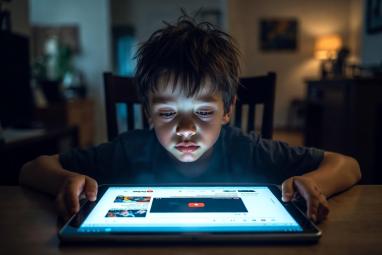 Ilustración ipad kid