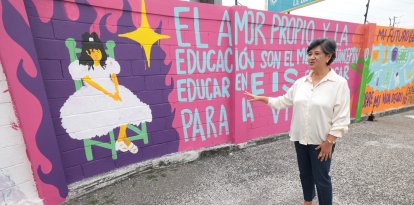 Lita Martínez mientras dialoga con EXPRESO en las instalaciones del Cepam.