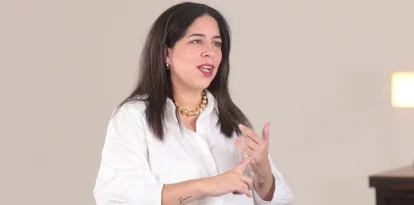 Mónica Luzárraga es abogada de profesión y busca llegar a la Alcaldía de Guayaquil, en las elecciones del próximo 29 de noviembre.
