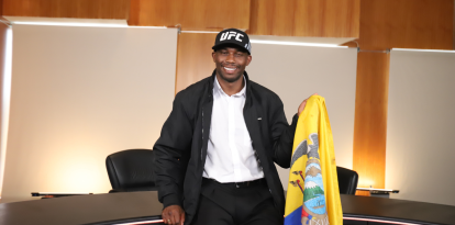 Mayton Perea durante su visita a EXPRESO, donde habló sobre su llegada a UFC y sus próximos desafíos